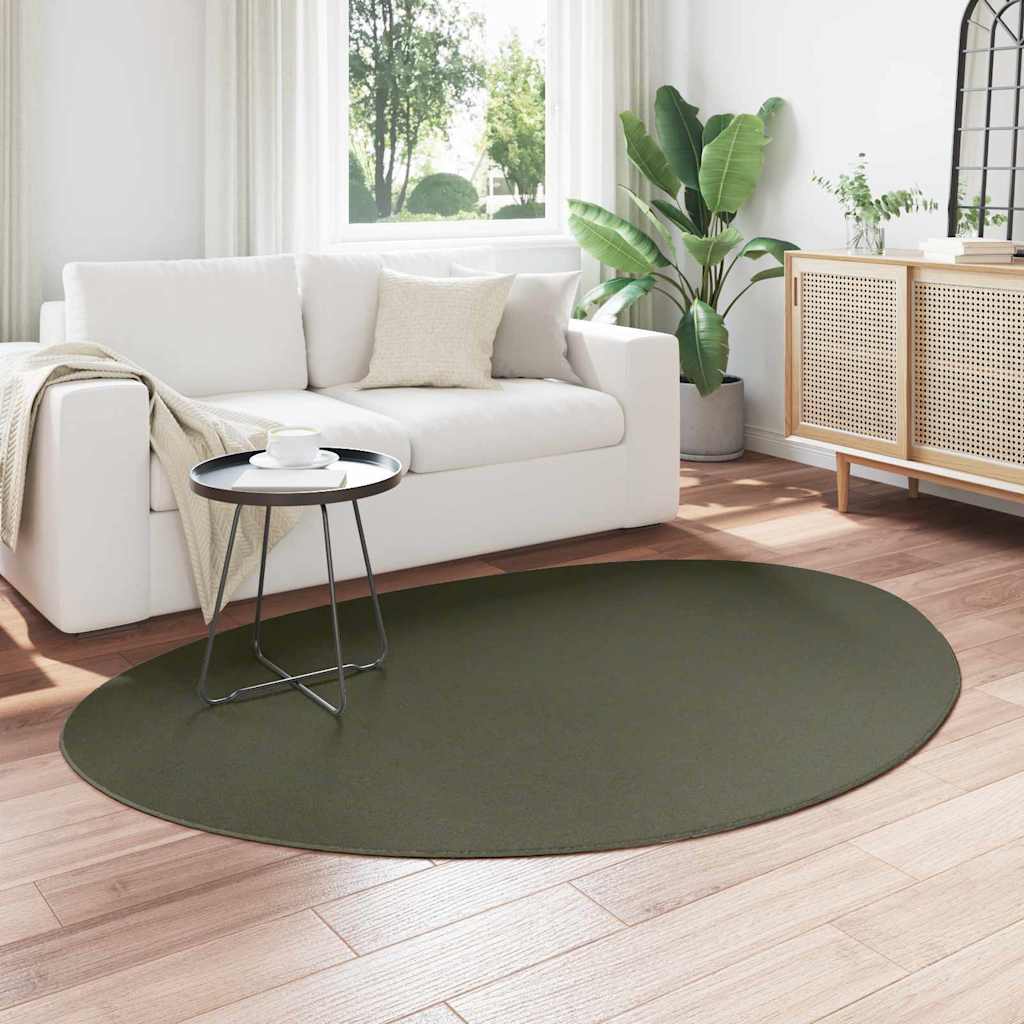 Area Rugs HUARTE Forest green 140 x 200 cm Polyester