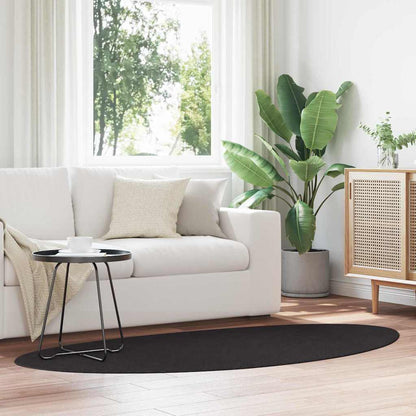 Carpet HUARTE Black 100 x 200 cm Polyester