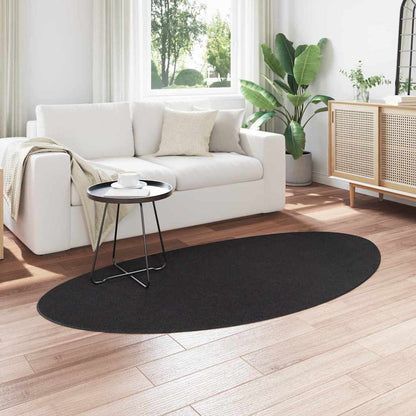 Carpet HUARTE Black 100 x 200 cm Polyester
