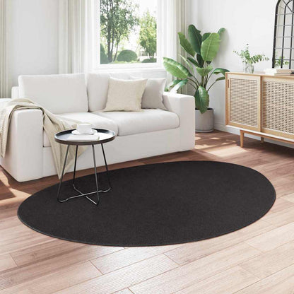 Area Rugs HUARTE Black 140 x 200 cm Polyester