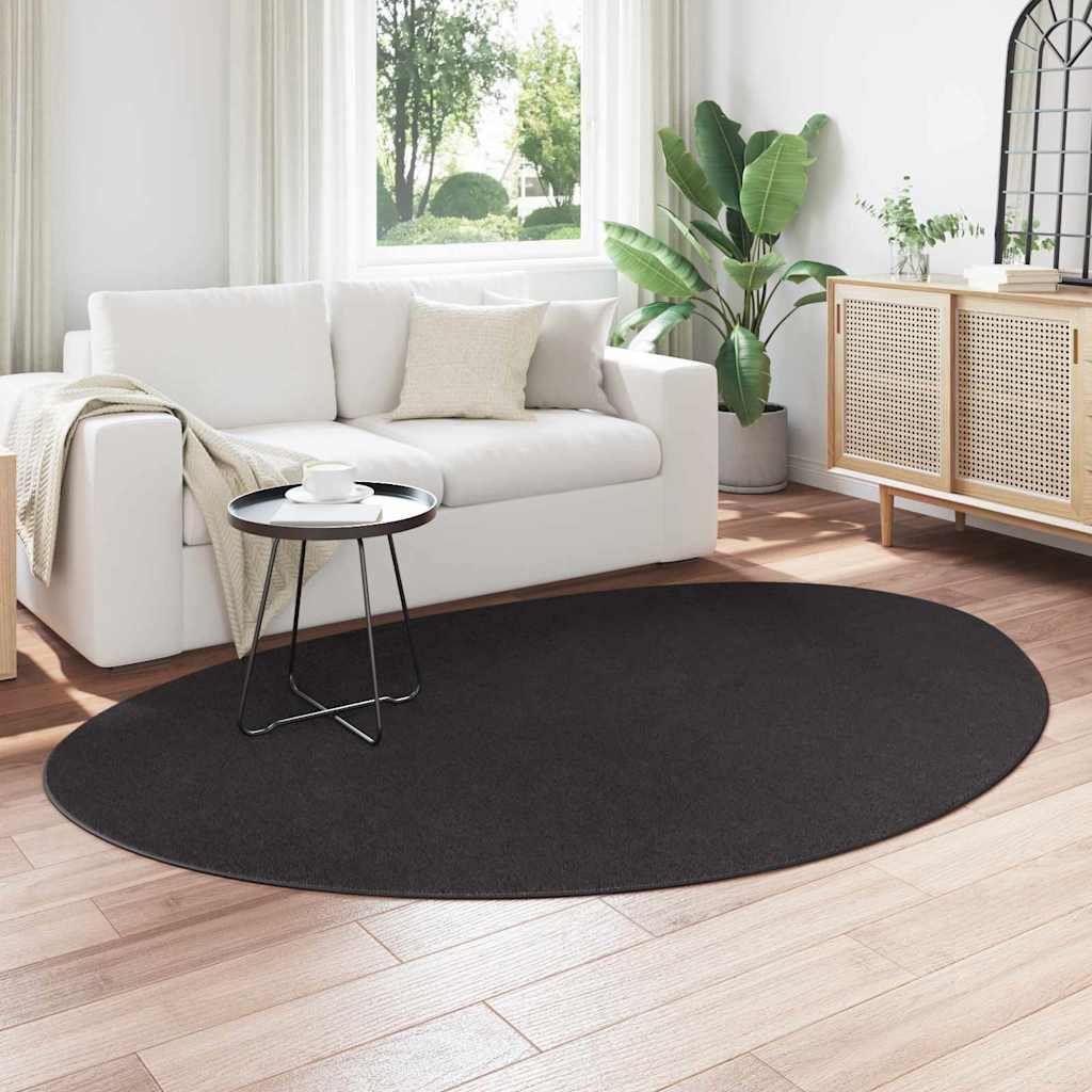 Carpet HUARTE Black 160 x 230 cm Polyester