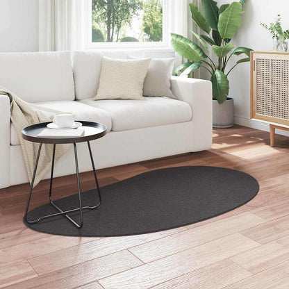 Carpet HUARTE Anthracite 80 x 150 cm Polyester