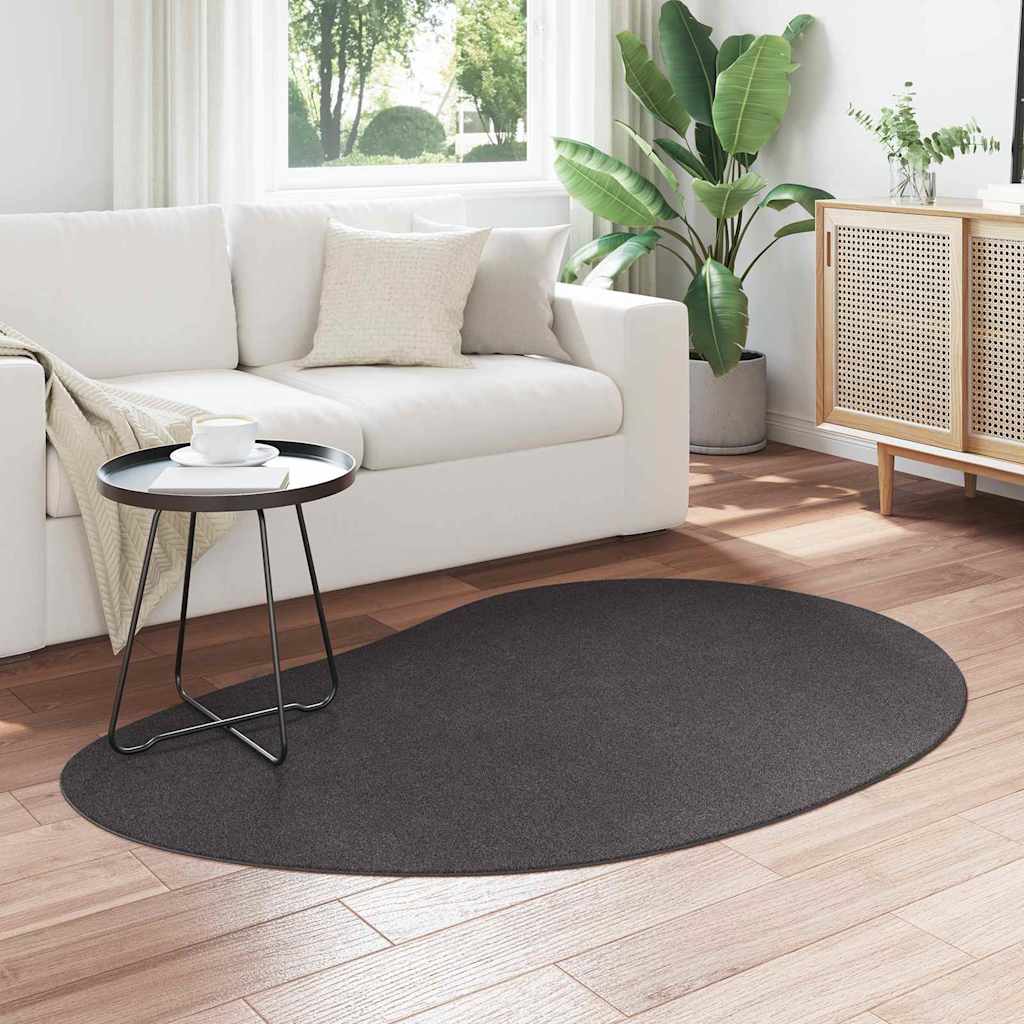 Carpet HUARTE Anthracite 120 x 170 cm Polyester