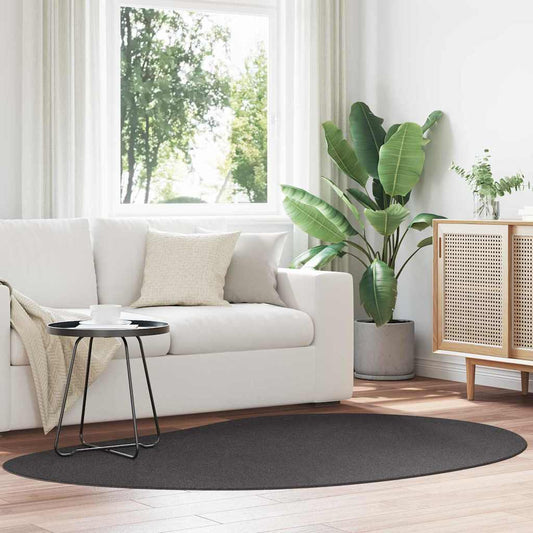Carpet HUARTE Anthracite 140 x 200 cm Polyester