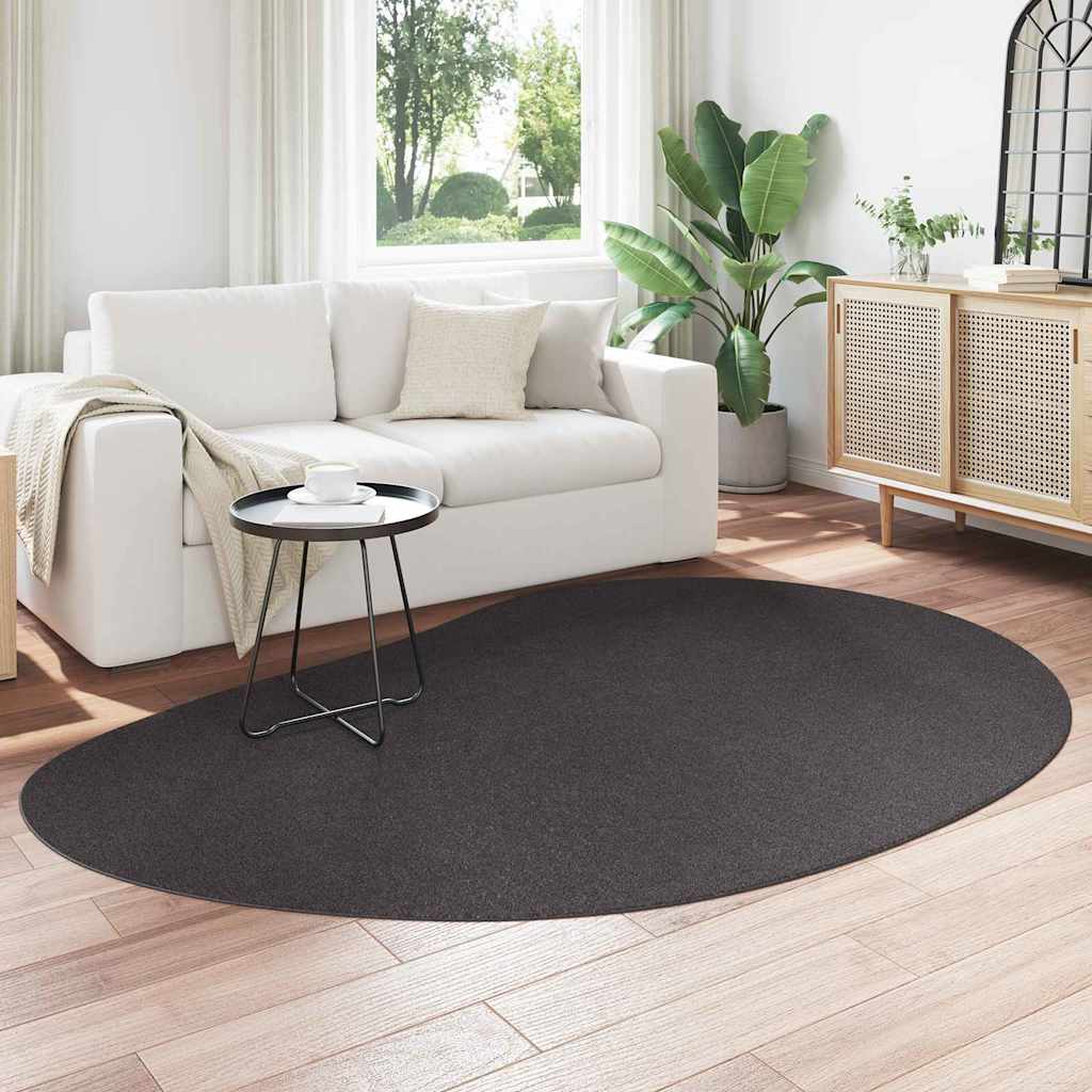 Area Rugs HUARTE Anthracite 160 x 230 cm Polyester