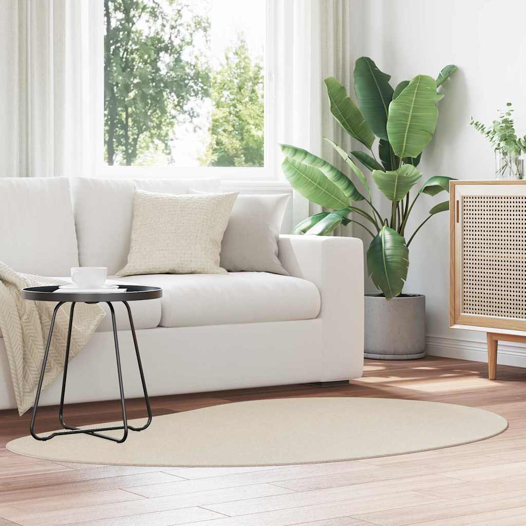 Carpet HUARTE Beige 120 x 170 cm Polyester
