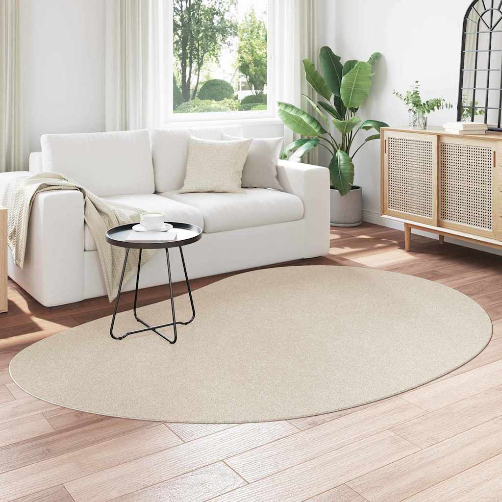 Carpet HUARTE Beige 160 x 230 cm Polyester