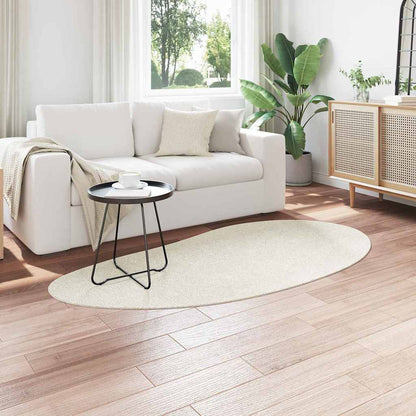 Area Rugs HUARTE Cream 100 x 200 cm Polyester