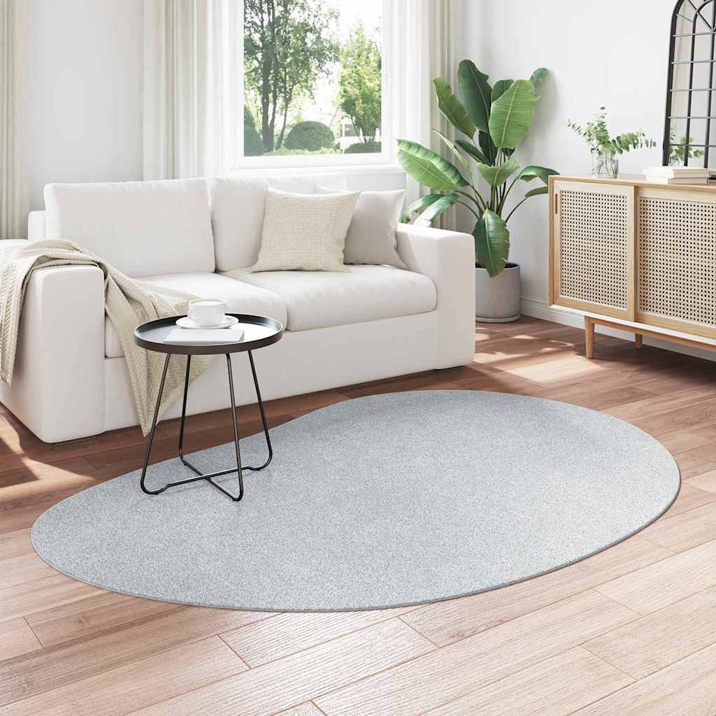 Area Rugs HUARTE Grey 140 x 200 cm Polyester
