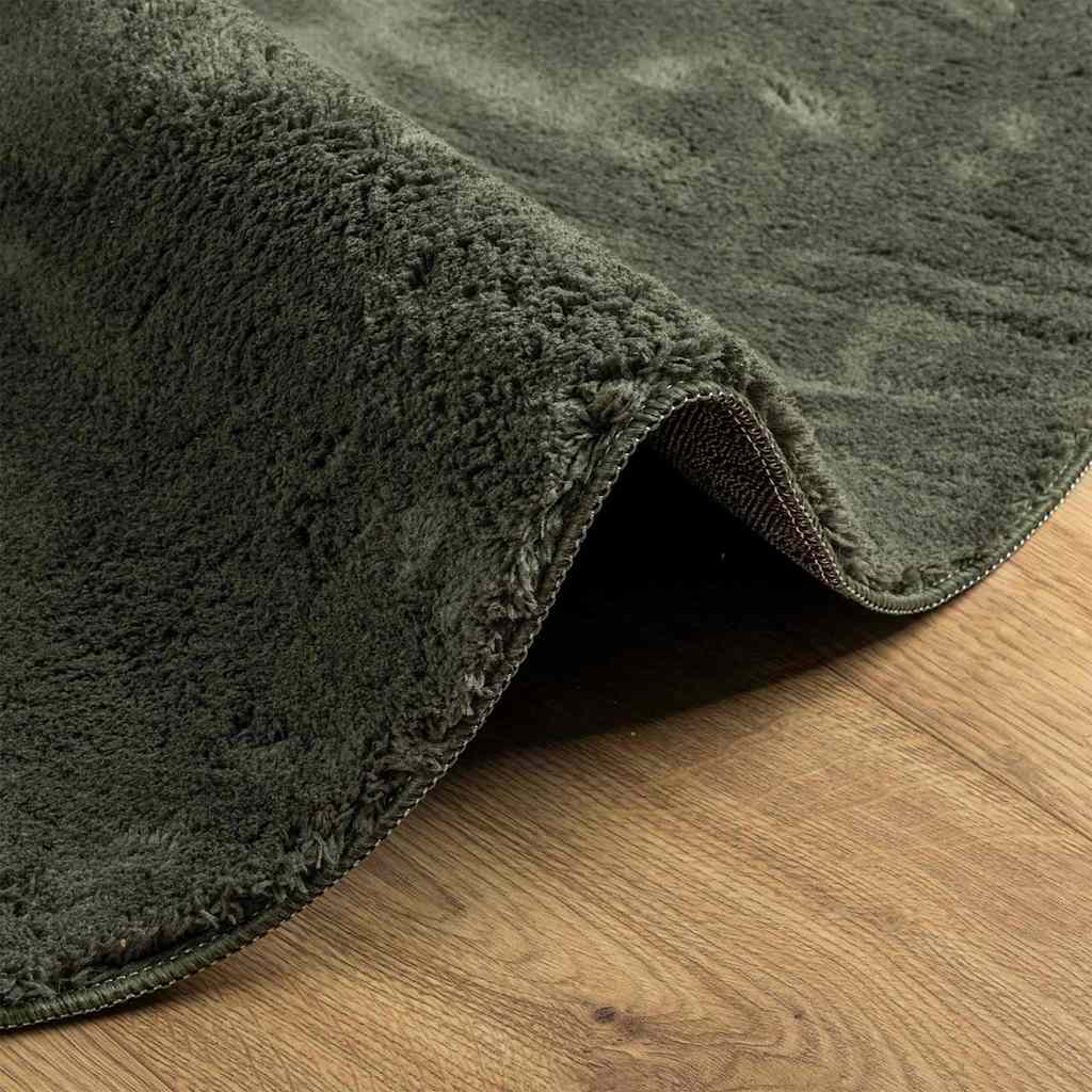 Carpet HUARTE Forest green 80 x 150 cm Polyester