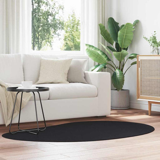 Carpet HUARTE Black 120 x 170 cm Polyester