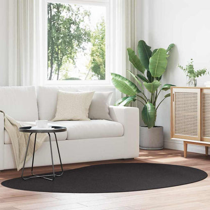 Area Rugs HUARTE Black 140 x 200 cm Polyester