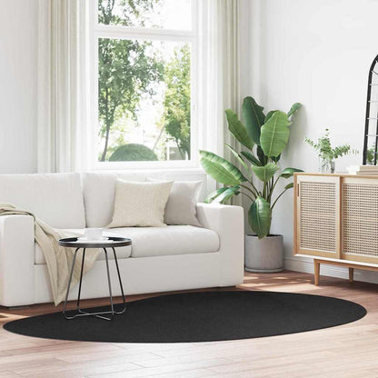 Area Rugs HUARTE Black 160 x 230 cm Polyester