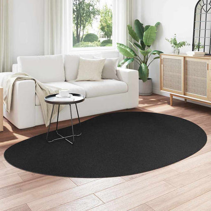 Area Rugs HUARTE Black 160 x 230 cm Polyester