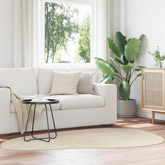 Carpet HUARTE Beige 140 x 200 cm Polyester