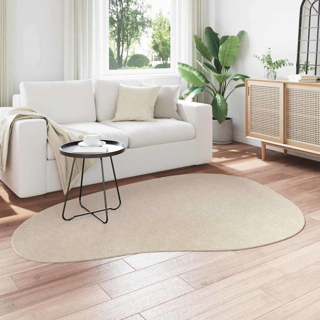 Area Rugs HUARTE Beige 140 x 200 cm Polyester