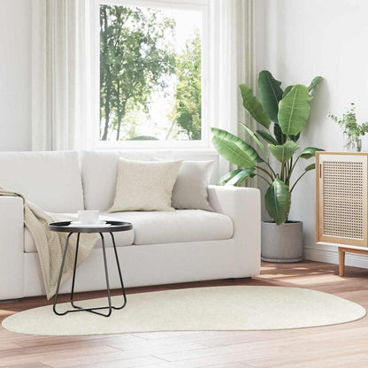 Area Rugs HUARTE Cream 140 x 200 cm Polyester