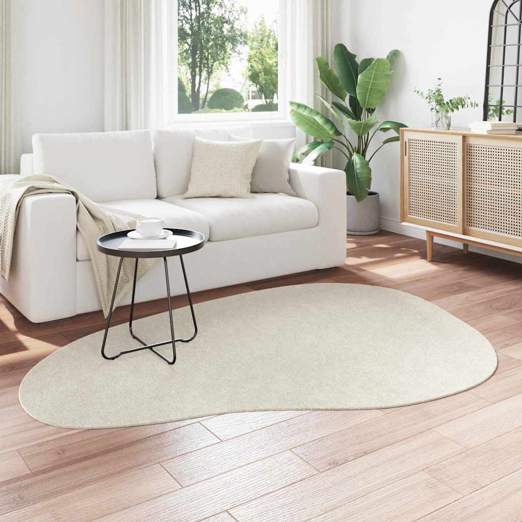 Area Rugs HUARTE Cream 140 x 200 cm Polyester