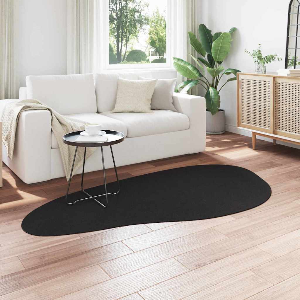 Area Rugs HUARTE Black 100 x 200 cm Polyester
