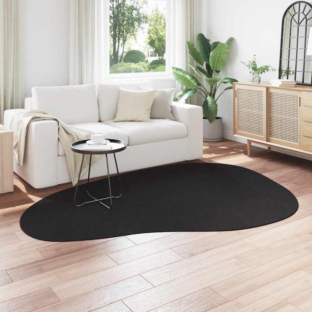 Carpet HUARTE Black 160 x 230 cm Polyester