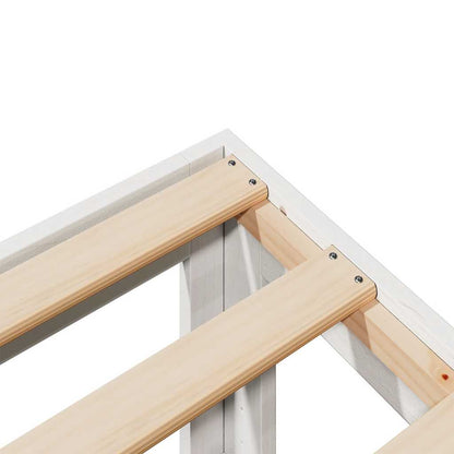 Bed Frame without Mattress White 80x200 cm Solid Wood Pine