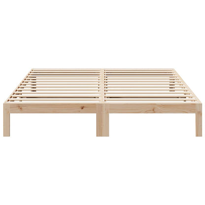 Bed Frame without Mattress 160x200 cm Solid Wood Pine