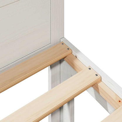 Bed Frame without Mattress White 160x200 cm Solid Wood Pine