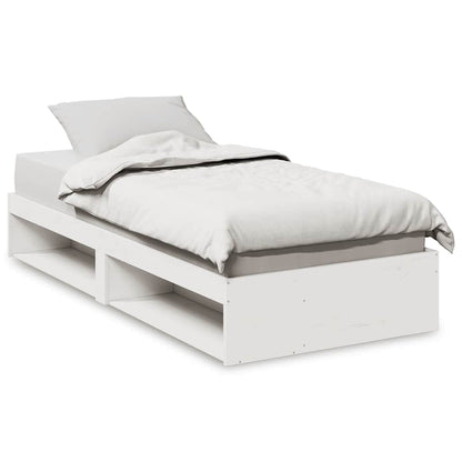 Day Bed without Mattress White 90x200 cm Solid Wood Pine