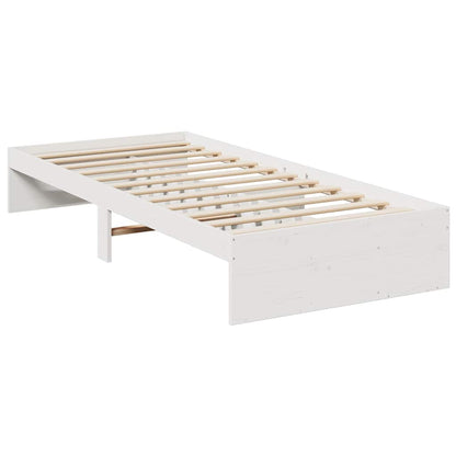 Day Bed without Mattress White 90x200 cm Solid Wood Pine