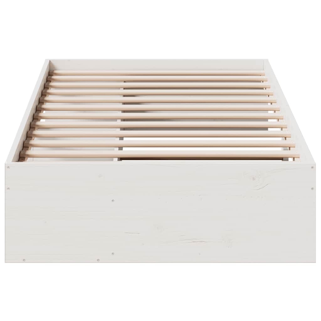 Day Bed without Mattress White 80x200 cm Solid Wood Pine