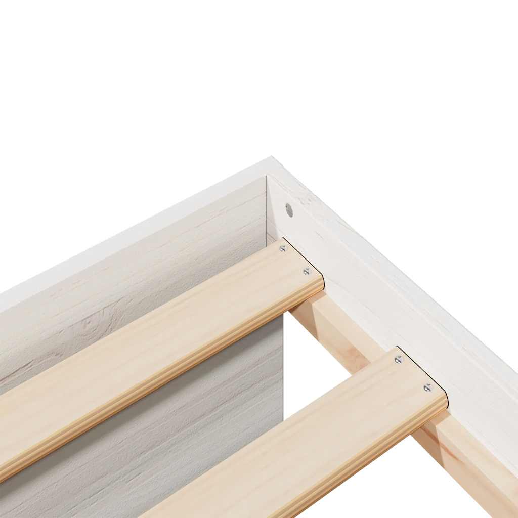 Day Bed without Mattress White 90x190 cm Solid Wood Pine