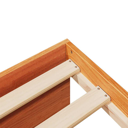 Day Bed without Mattress Wax Brown 90x190 cm Solid Wood Pine