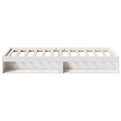 Day Bed without Mattress White 75x190 cm Solid Wood Pine