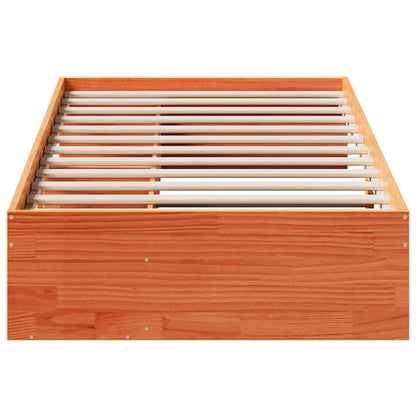 Day Bed without Mattress Wax Brown 75x190 cm Solid Wood Pine