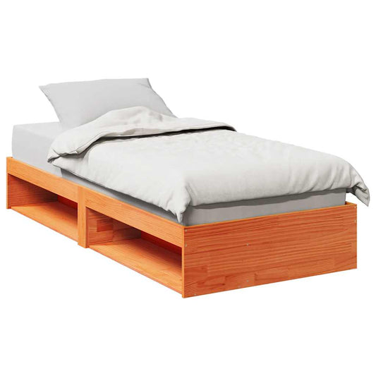 Day Bed without Mattress Wax Brown 75x190 cm Solid Wood Pine