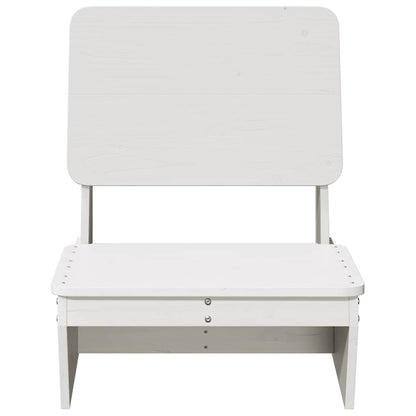 Garden Chair White 60x64x70.5 cm Solid Wood Pine