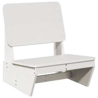 Garden Chairs 2 pcs White 60x64x70.5 cm Solid Wood Pine