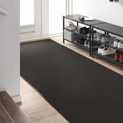 Doormat Black 120 x 250 cm 100% Polyamide