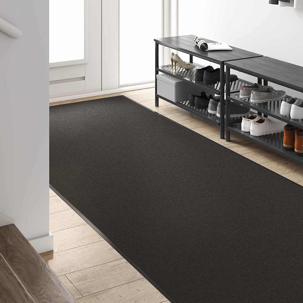 Doormat Other Black 120 x 300 cm Polyamide and PVC