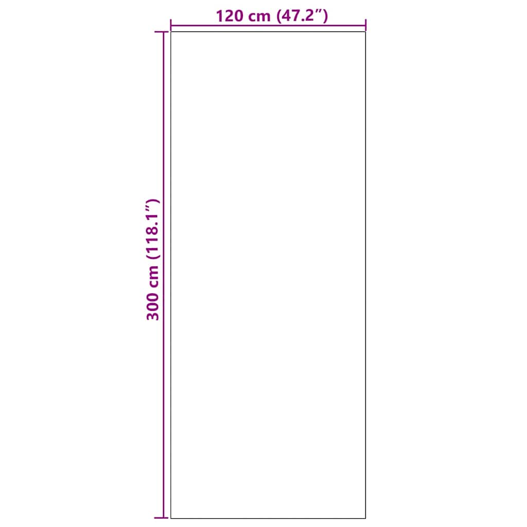 Doormat Other Black 120 x 300 cm Polyamide and PVC