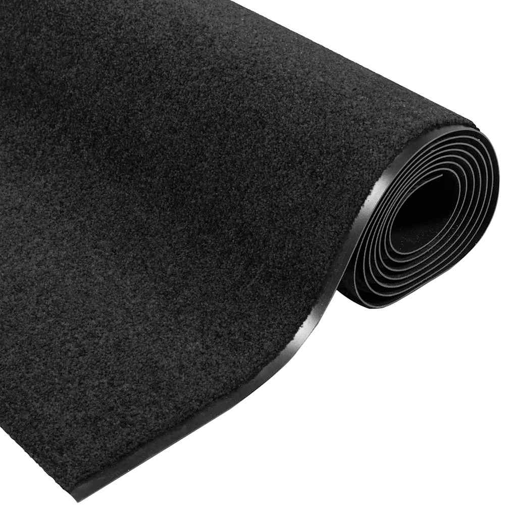 Doormat Black 120 x 350 cm 100% Polyamide