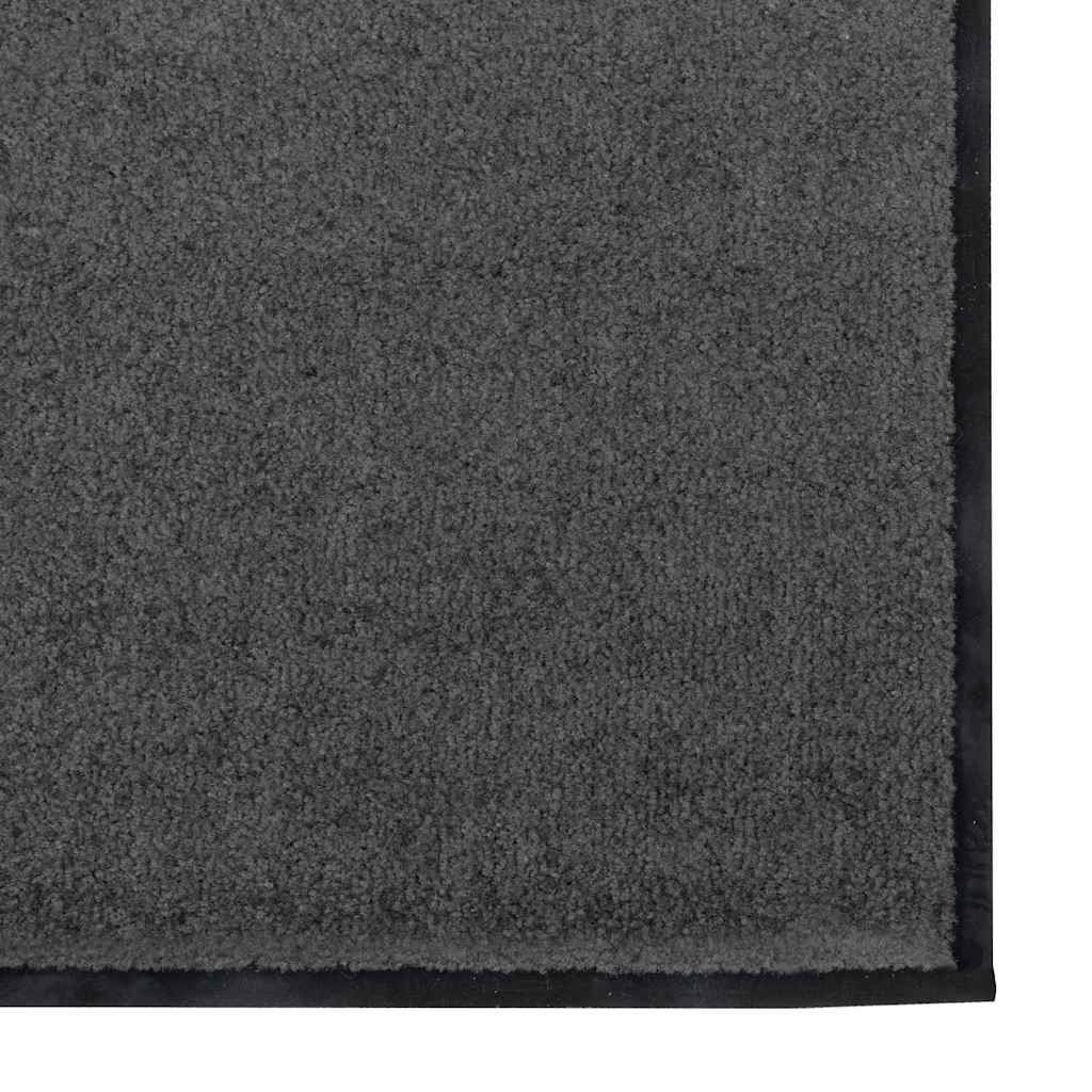 Doormat Anthracite and Black 120 x 250 cm Polyamide and PVC