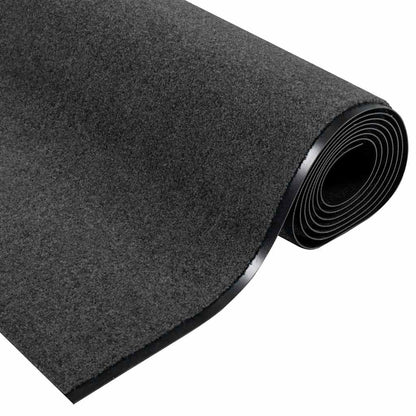 Doormat Anthracite and Black 120 x 400 cm 100% Polyamide