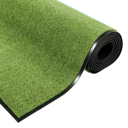 Doormat Other Green and Black 120 x 250 cm Polyamide and PVC