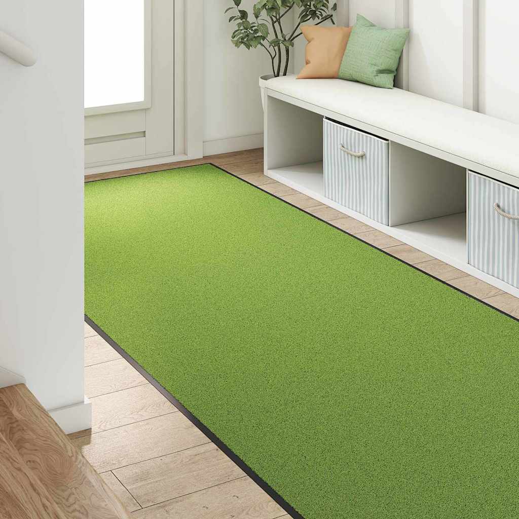 Doormat Other Green and Black 120 x 250 cm Polyamide and PVC
