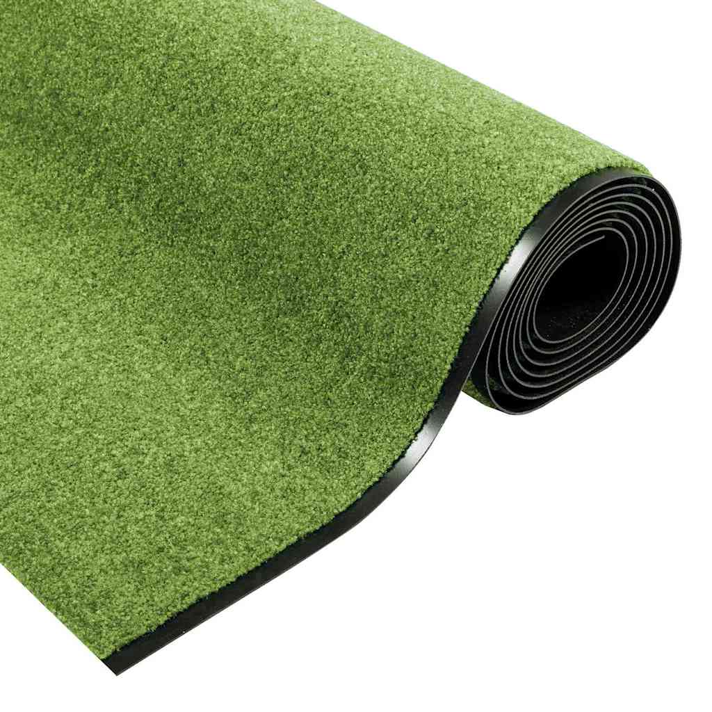 Doormat Other Green and Black 120 x 400 cm Polyamide and PVC
