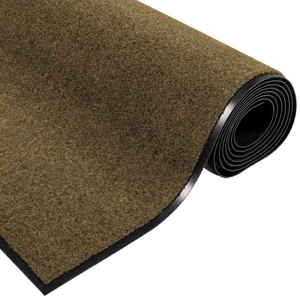 Doormat Other Brown and Black 120 x 300 cm Polyamide and PVC
