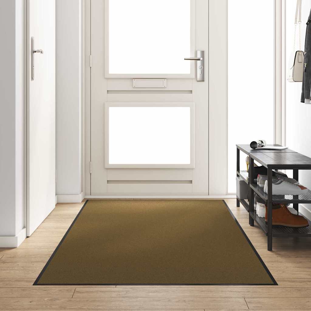 Doormat Other Brown and Black 120 x 300 cm Polyamide and PVC