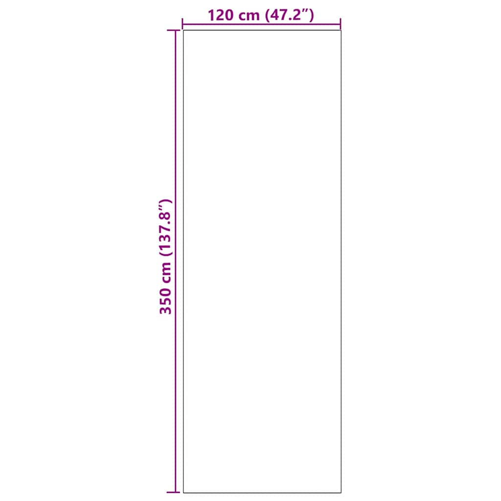 Doormat Other Brown and Black 120 x 350 cm Polyamide and PVC