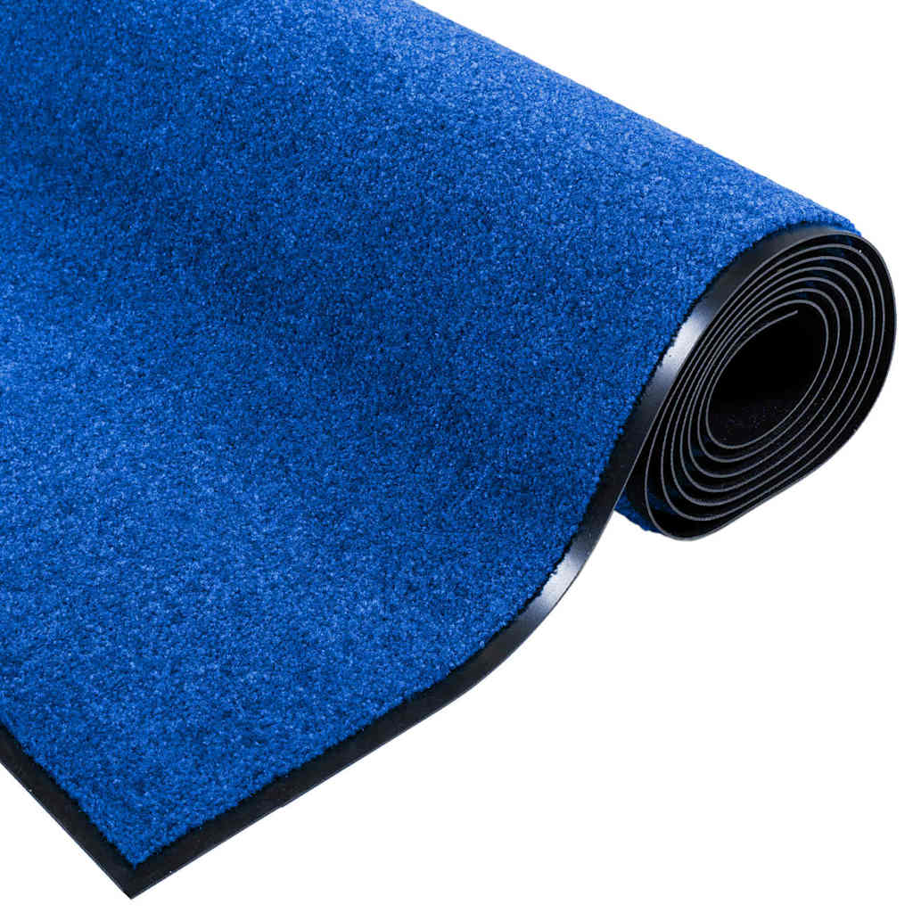Doormat Blue and Black 120 x 250 cm 100% Polyamide